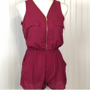 Red/pink zip up romper - bundle 2 for 20